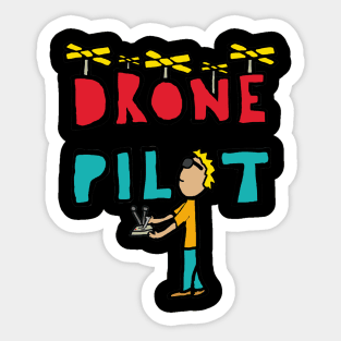 RC Drone Pilot Sticker